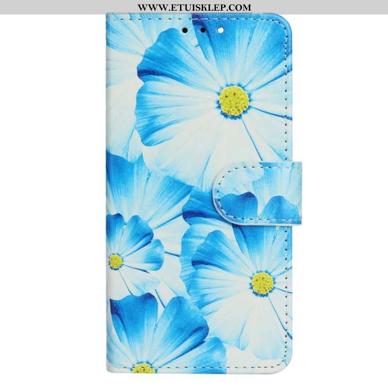 Etui Folio do Moto G73 5G Intensywne Kwiaty